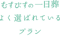 むすびすの一日葬 よく選ばれている5つのプラン