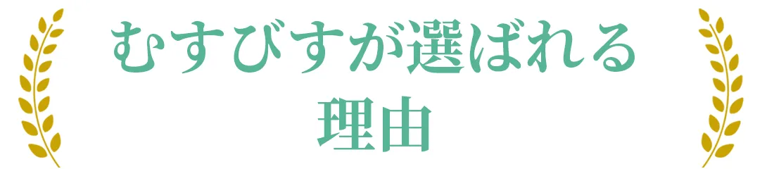 むすびすが選ばれる理由