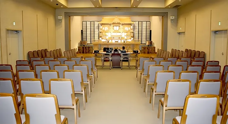 愛川聖苑の式場