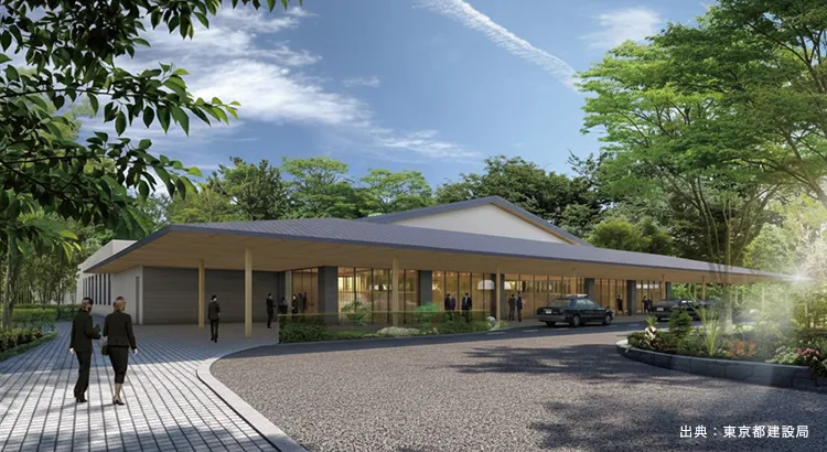 青山葬儀所の外観