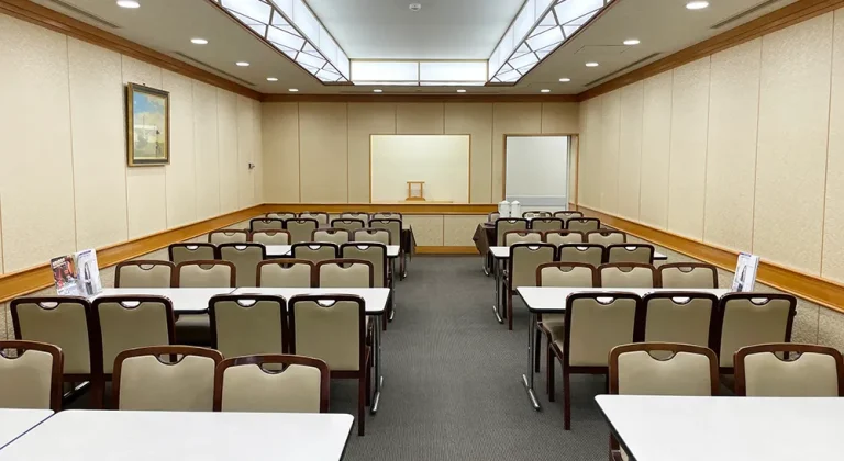 桐ヶ谷斎場の会食場