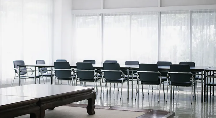 松戸市斎場の会食場