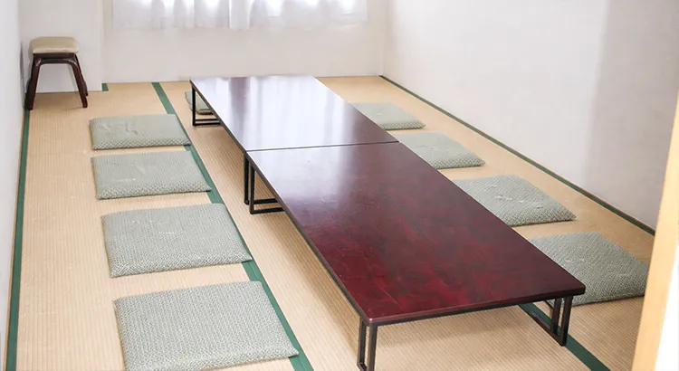 松戸市斎場の控室