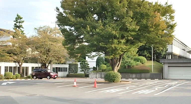 松戸市斎場の駐車場