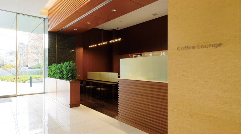 四ツ木斎場のラウンジ