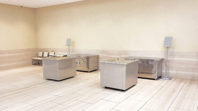 代々幡斎場の収骨室