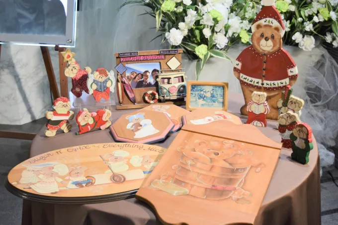 自宅を彩っていたトールペイントの作品