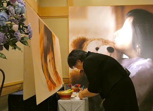 葬儀事例「私の娘でありがとう」のギャラリー画像3枚目 故人様に向けてメッセージボードに記入