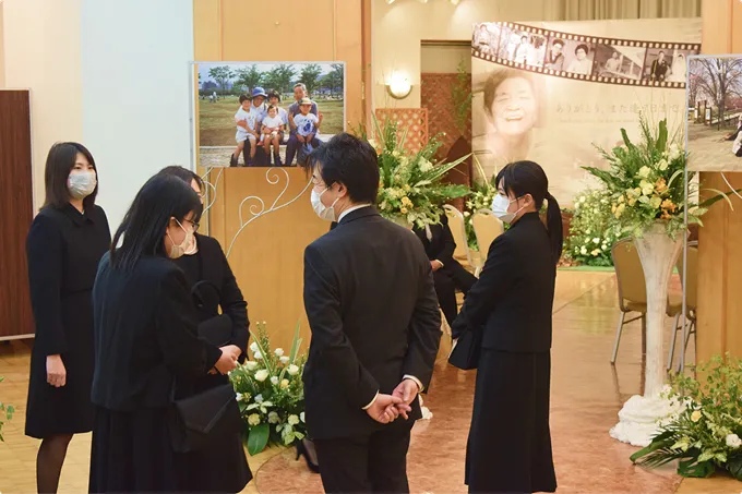 担当葬祭プランナーとの談笑