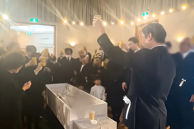 お父さんへ感謝を伝える「乾杯」