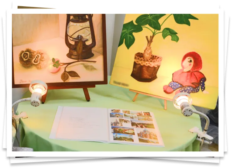写真や大切にしていた作品