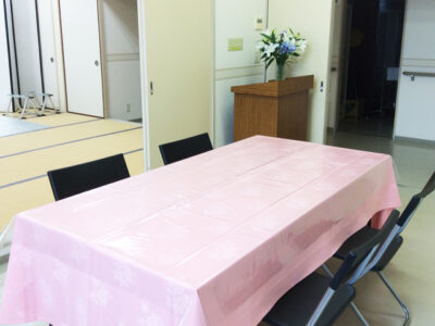 家族葬エコホールの親族控室写真