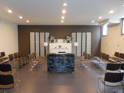 ホール縁の式場写真