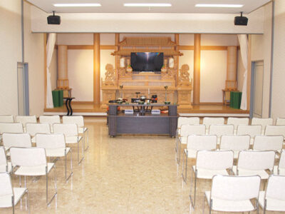 飯能第二法要殿の式場写真